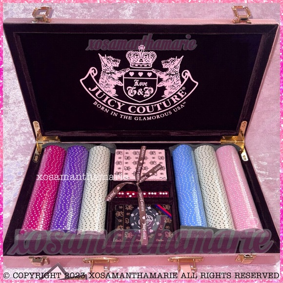 Rare Juicy Couture Poker Set - Picture 3 of 16